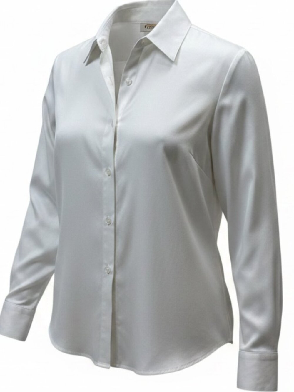 Talbots Wrinkle-Resistant Cotton Long Sleeve Button‎ Up Shirt Sz 4 White #79U
